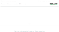 Desktop Screenshot of debatin.co.uk