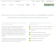Tablet Screenshot of debatin.fr